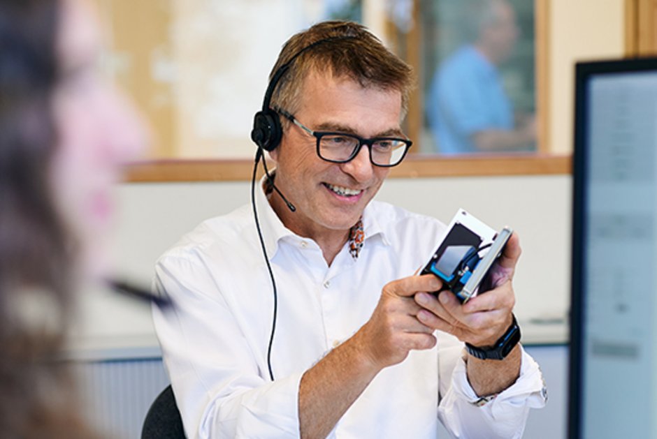 Telefonische Produkt Beratung eines Kunden innerhalb seiner Customer Journey.