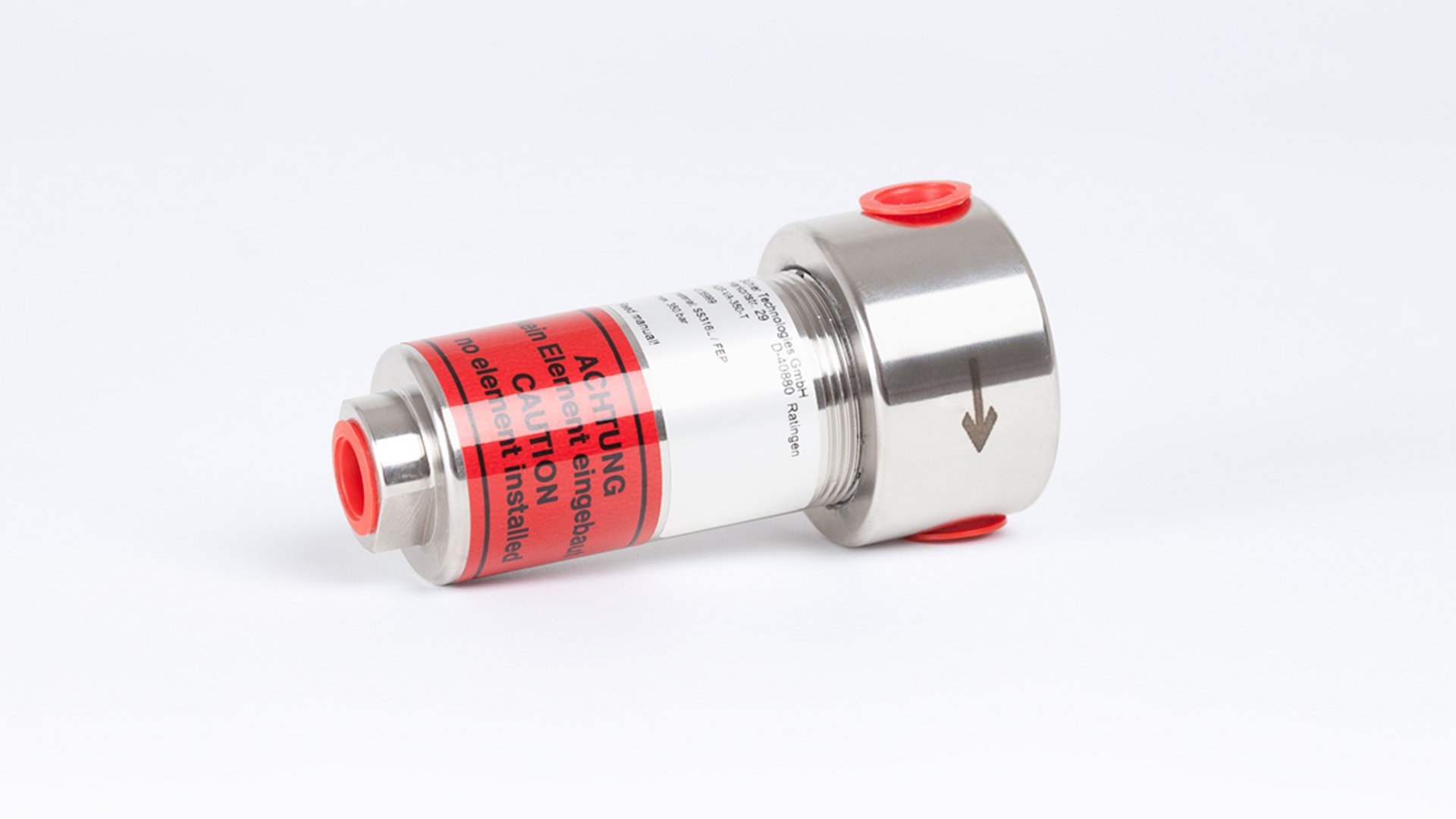 Die BÜHLER Technologies Bildwelt zeigt einen Koaleszenzfilter aus dem Bereich der Analysentechnik.