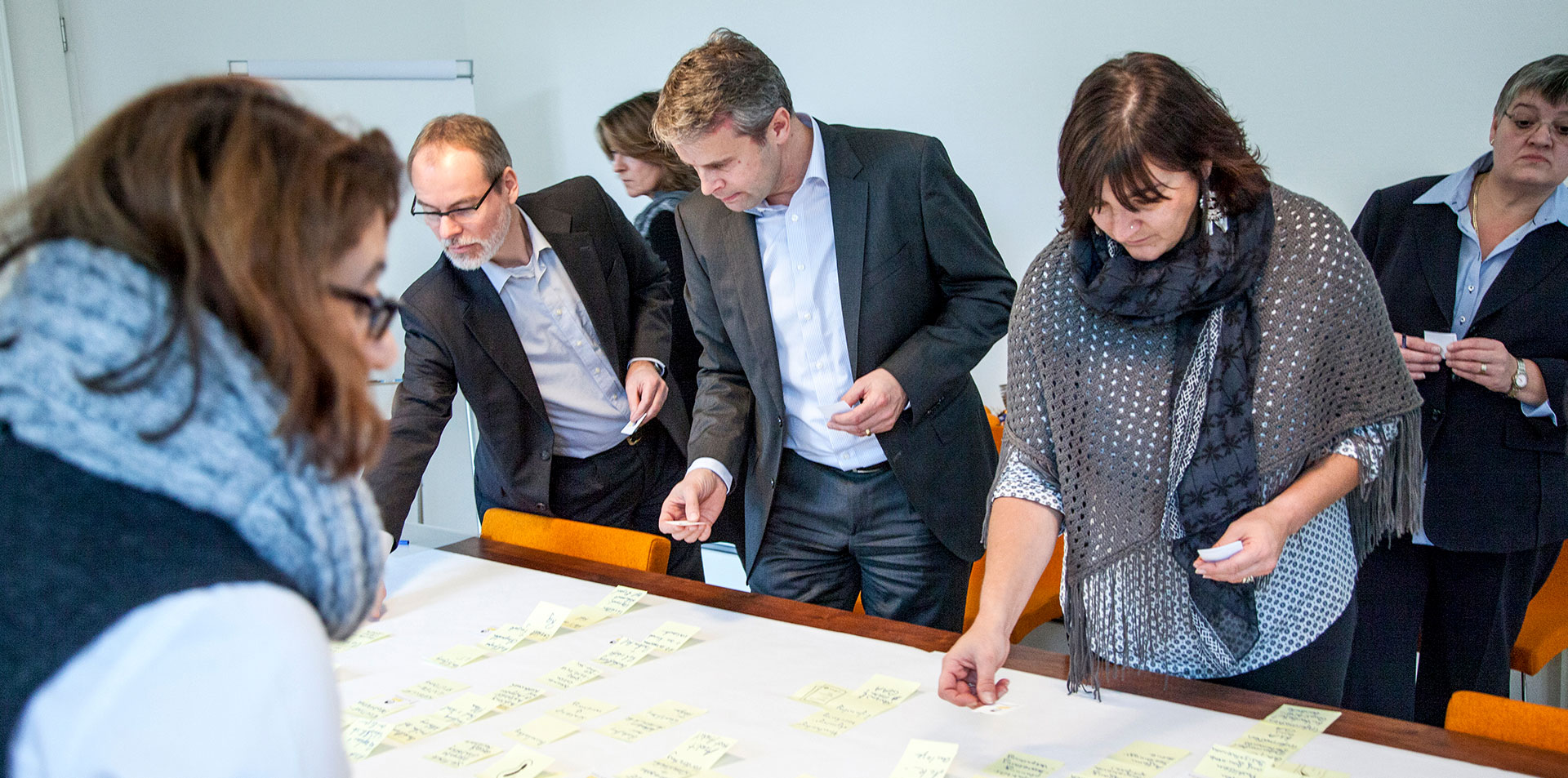 Kunden in einem Markenstrategie Workshop bei den Freunden der Klarheit.